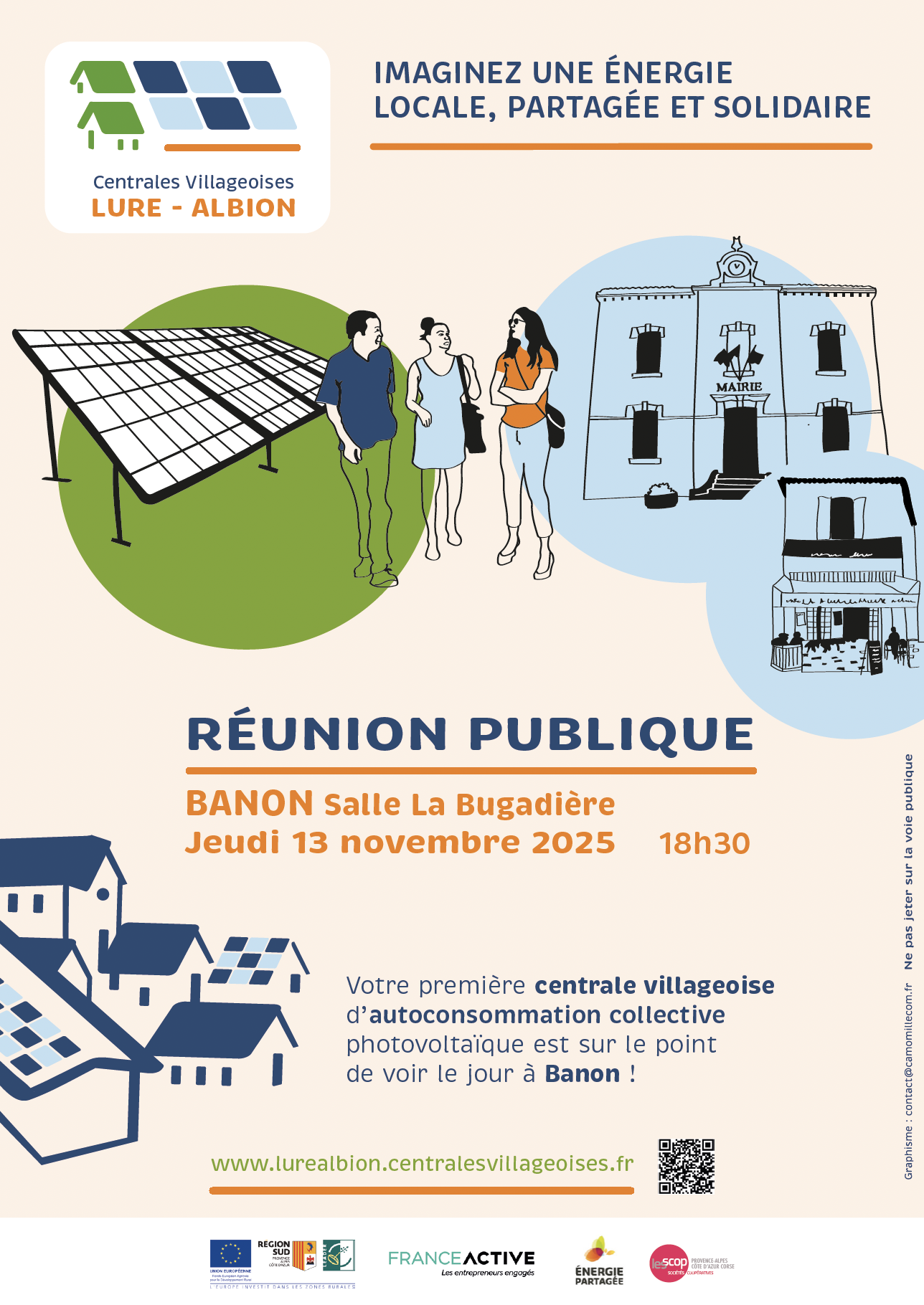 Réunion publique autoconsommation collective à Banon