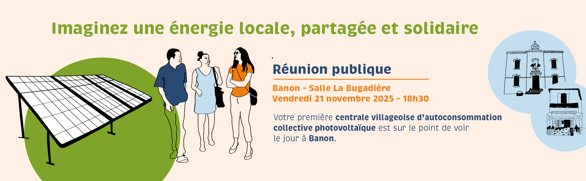 Réunion publique centrale villageoise à Banon