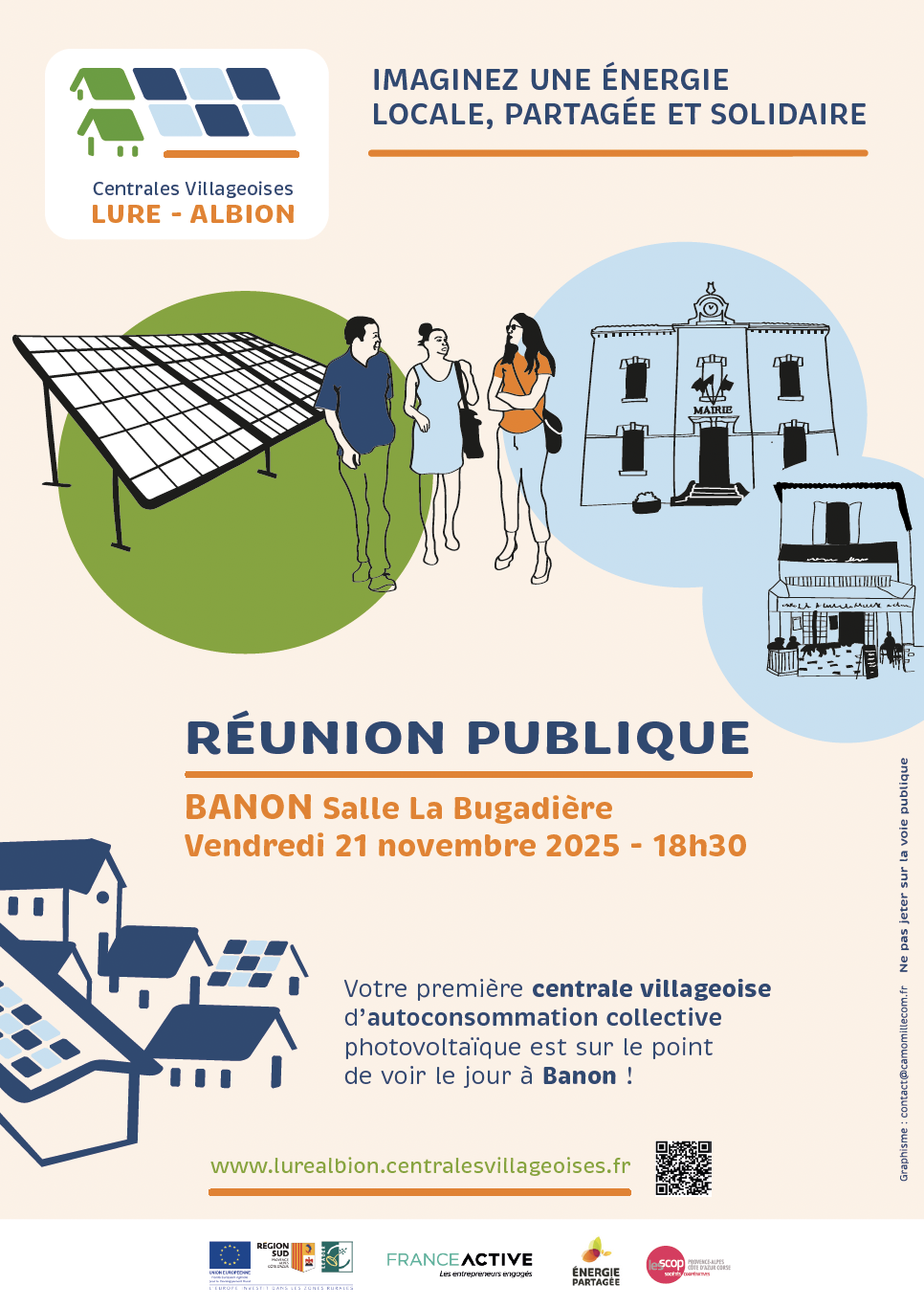Réunion publique autoconsommation collective à Banon