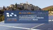 Réunion publique autoconsommation collective à Banon
